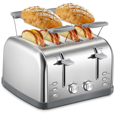 Anbolife XXL 4 dilimli tost makinesi elektrik logo taşınabilir tost makinesi ticari ekmek paslanmaz çelik tost makinesi 7 gölge ayarları
