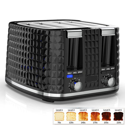 Anbolife XXL 4 dilimli tost makinesi elektrik logo taşınabilir tost makinesi ticari ekmek paslanmaz çelik tost makinesi 7 gölge ayarları