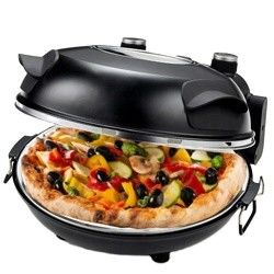 küçük mutfak cihazı NON-Stick 12 inç pizza makinesi ev için elektrikli pizza fırını