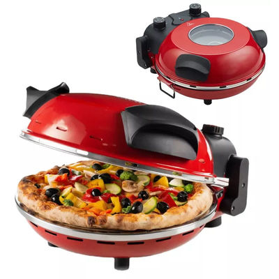küçük mutfak cihazı NON-Stick 12 inç pizza makinesi ev için elektrikli pizza fırını