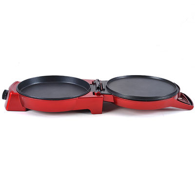 Anbolife 12 inçlik elektrikli pizza makinesi 1400w çok fonksiyonlu elektrikli Mini pizza makinesi pizza makinesi