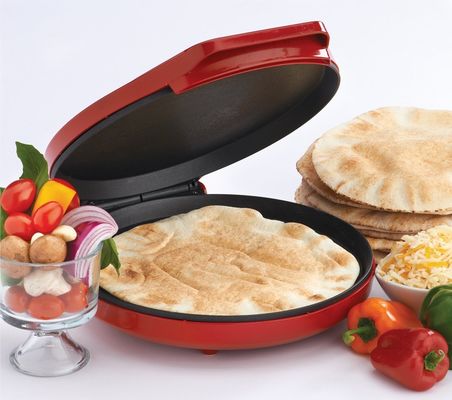 Anbolife elektrikli pizza makinesi 1400w çok fonksiyonel mini pizza makinesi ve taşınabilir elektrikli pizza makinesi