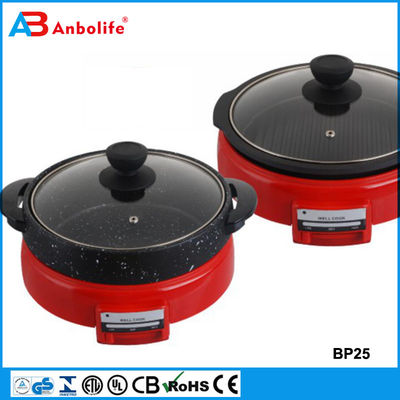 Grill and Griddle yapışkan olmayan elektrikli pizza tavaları Pancake kızartma tavaları