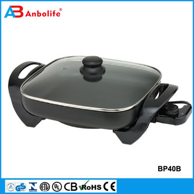 Grill and Griddle yapışkan olmayan elektrikli pizza tavaları Pancake kızartma tavaları