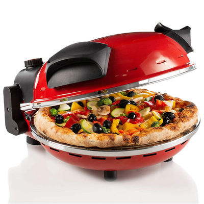 Anbolife yuvarlak muti-fuction taşınabilir ev kullanımı pizza tava ve açık hava taşınabilir pizza fırını elektrikli pizza makinesi