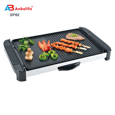 Anbo çok fonksiyonel yuvarlak elektrikli pizza tava fırını seramik kaplama elektrikli barbekü ızgara/elektrik ızgara/köşe ile ızgara plaka
