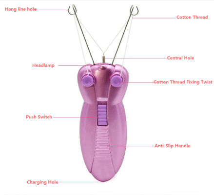 Lady Men Bee Elektrikli Yüz Epilatörü Pamuk İp İndiricisiyle Sıfır Ağrısız Saç Çıkarıcı