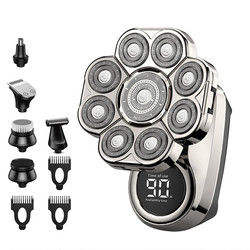 6 in 1 Su geçirmez saç tıraş makinesi çok fonksiyonel bakım kiti kablosuz elektrikli tıraş makinesi