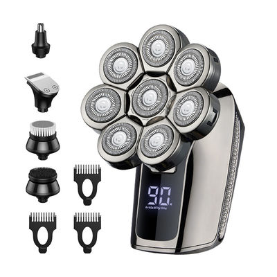 Erkekler için PRO Saç Tıraş makineleri 9D 6 In 1 Kablosuz Yeniden Şarj Edilebilir LED Ekran Saç Tıraş makineleri