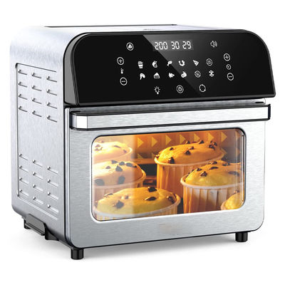 1700W hava kızartma fırını Fransız Kapısı 5.5L 6.5L 23L sağlıklı yağsız paslanmaz çelik