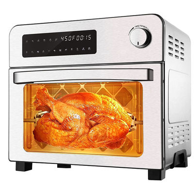 1700W hava kızartma fırını Fransız Kapısı 5.5L 6.5L 23L sağlıklı yağsız paslanmaz çelik