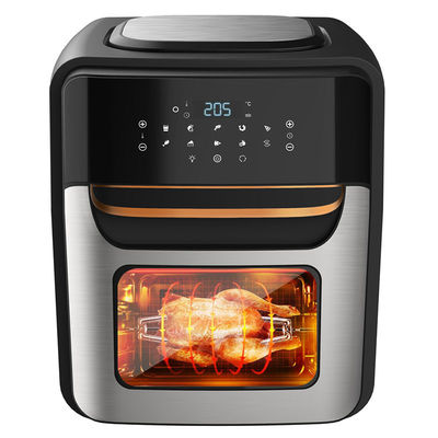 Paslanmaz çelik 1800W hava kızartıcı 12 L 14L 24L Dijital kontrol paneli Buharlı hava kızartıcı Fırın