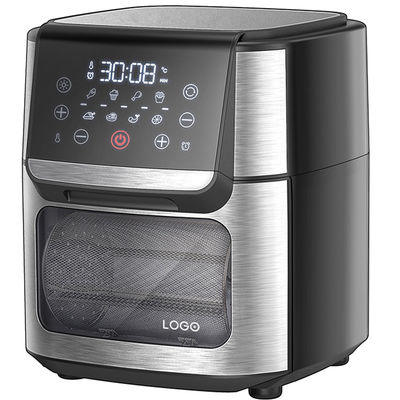 Paslanmaz çelik 1800W hava kızartıcı 12 L 14L 24L Dijital kontrol paneli Buharlı hava kızartıcı Fırın