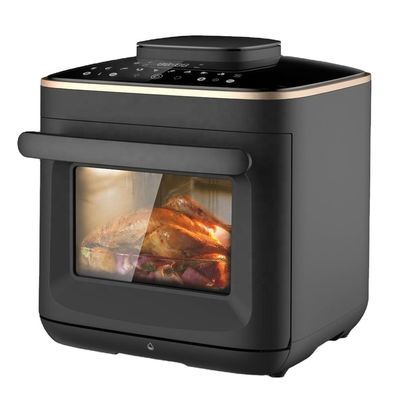 Paslanmaz çelik 1800W hava kızartıcı 12 L 14L 24L Dijital kontrol paneli Buharlı hava kızartıcı Fırın