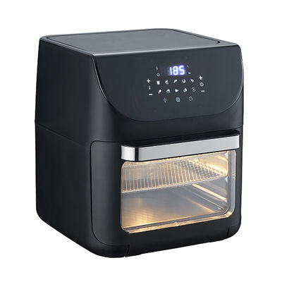 Çok fonksiyonel Paslanmaz Çelik Hava Kızartma Fırınları 12L Yağsız Konveksiyon Rotisserie Dehydratör Fırın 1800W
