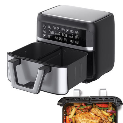 Çift sepetli, yağsız akıllı çift havalı kızartıcı 9L Dijital 2400W