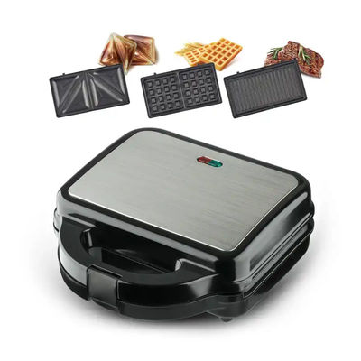 7 5 3 in 1 Mini Elektrikli Waffle Sandviç Yapımcıları Yapışkanlıktan Yoksun Çok Fonksiyonlu Değişken Tabaklar