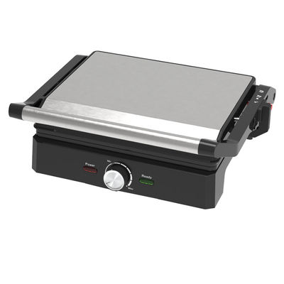 4 dilimli iç mekan BBQ Panini Elektrikli Pres Grill Sıcaklık ve Zaman Düğmesi Kontrolü
