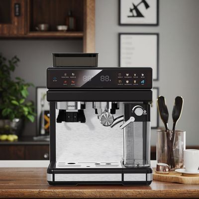Profesyonel Elektrikli Espresso Kahve Makinesi Güçlü 15/20bar Basınç Pompası Cappuccino Latte öğütücü