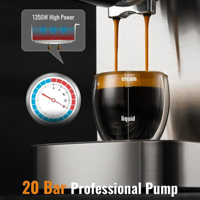 20 Bar İtalyan Espresso Makinesi Akıllı Kahve Makineleri Kapuşino Tam Otomatik Espresso Kahve Makinesi Sütle