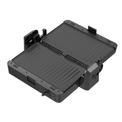 1200W Ayrılabilir İletişimlı ızgara 3 plaka 105 180 derece Açık sıcaklık Düzenleyici Düğme Elektrik PTFE Ev Barbekü için yapışmaz