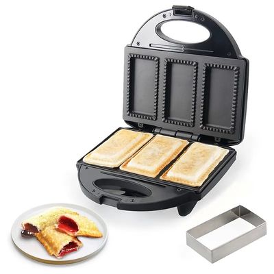 Çıkarılabilir Sandviç ve krep makinesi ile 2 dilimlik yapıştırıcı PTFE kaplama