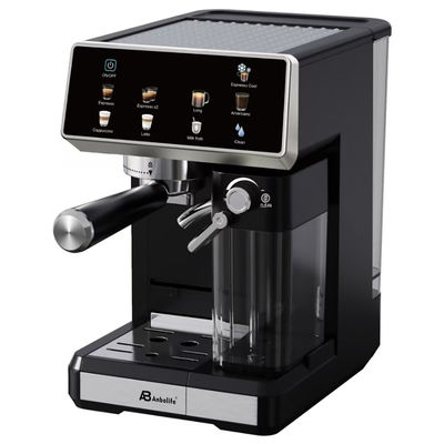 Anbo Büyük Dokunmatik Ekran Kontrolü Cappuccino Espresso Kahve Makinesi Mültifonksiyonel Mühürle
