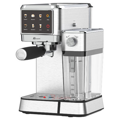 Anbo Büyük Dokunmatik Ekran Kontrolü Cappuccino Espresso Kahve Makinesi Mültifonksiyonel Mühürle