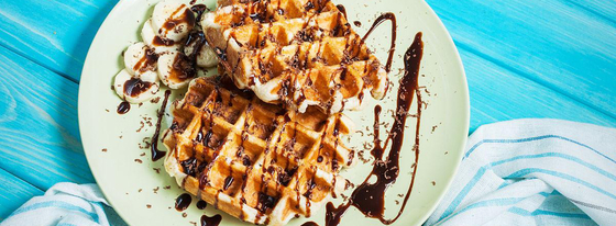 Anbolife Mini Waffle Maker, yapışkan olmayan Teflon kaplamalı