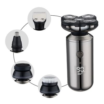 ANBOLIFE Akıllı Beş Bıçaklı Şarj Edilebilir Elektrikli Tıraş Makinesi, Dijital Ekranlı USB'den Güç Alan ve Erkekler için Ücretsiz Yedek Parçalar