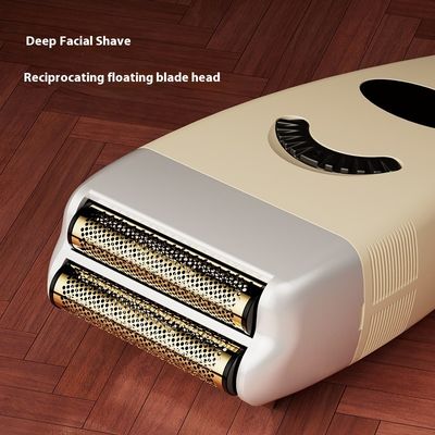 1200mAh Pilli Şarj Edilebilir Elektrikli Tıraş Makinesi, Yedek Parçalar ve Plastik Gövde ile Erkek Yüz Tıraşı İçin