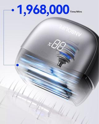 ANBOLIFE 6 Bıçaklı Elektrikli Tıraş Makinesi, Manyetik Emme ve Lityum Pil 900mAh - Erkekler için IPX7 Su Geçirmez Folyo Tıraş Makinesi