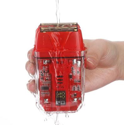 Profesyonel Elektrikli Tıraş Makinesi, 600 mAh Li-Ion Pil, 1.5 Saat Şarj Süresi ve Erkeklerin Yüz ve Vücut Kullanımı İçin IPX4 Su Geçirmez