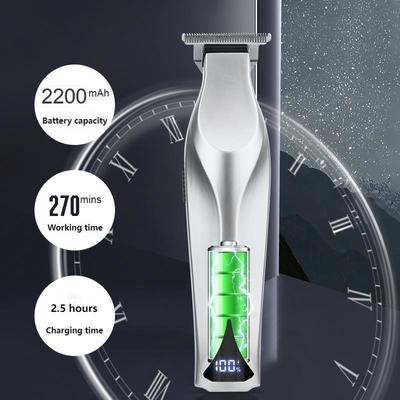 Profesyonel Saç Kesme Makinesi, 2200mAh Lityum Pil, LED Ekran ve Hediye Kutusu Ambalajı