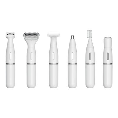 6'da 1 çok fonksiyonel elektrikli tıraş makinesi ve 1 yıllık garanti ve şarj edilebilir USB gücü ile burun tıraş makinesi
