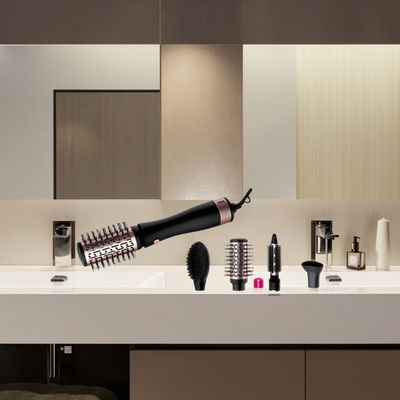 1200W Güçlü Saç Kurutma fırçası 3 sıcaklık seviyesi ve kolay saç stil için 220 ~ 240V voltajı ile