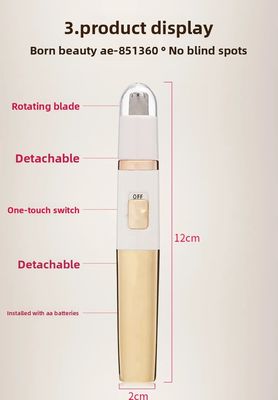 ANBOLIFE Elektrikli Lityum Pilli Burun Saç Trimeri Ev Kullanımı Kalıcı Plastik Kişisel Düzeltme