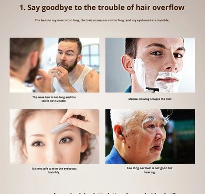 ANBOLIFE Elektrikli Lityum Pilli Burun Saç Trimeri Ev Kullanımı Kalıcı Plastik Kişisel Düzeltme