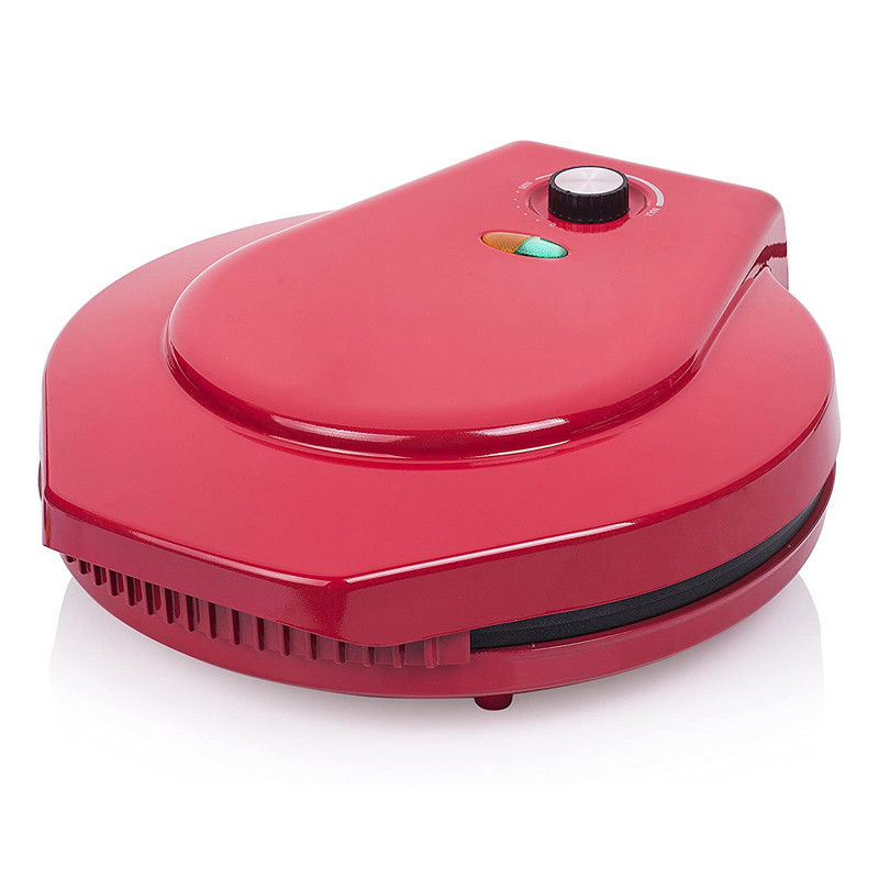 Ningbo fabrikası 12 Inch Non-Stick Calzone Maker Pizza Fırını Kırmızı Evde Hızlı Kullan FunElectric Multi Pizza Maker