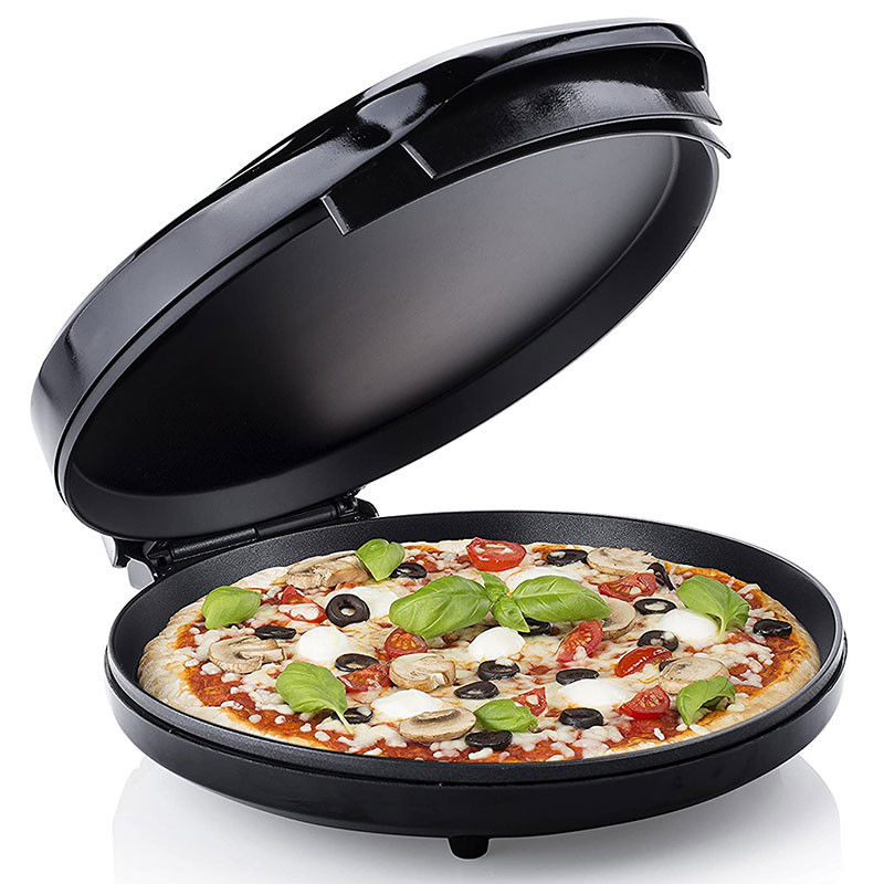 Düzenlenebilir sıcaklık kontrolü ile çok fonksiyonel pizza makinesi Pizza Quiches Pasta Crepes BBQ Elektrikli pizza fırını