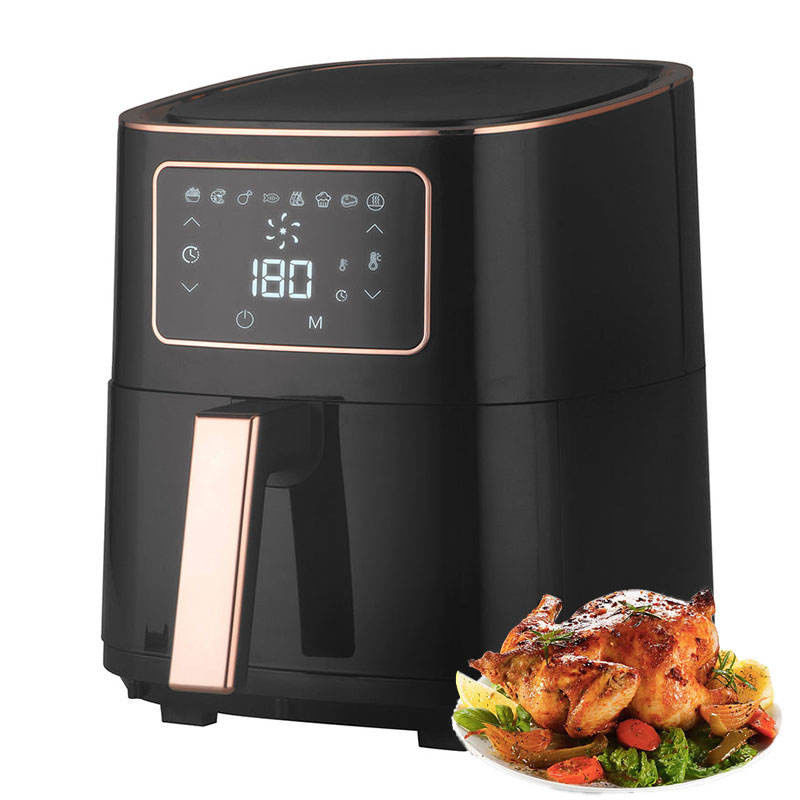 Yağsız 5.5l 5l 6l 7l güç hava kızartma fırını Yağsız Rotisserie tost makinesi Akıllı hava kızartma makinesi