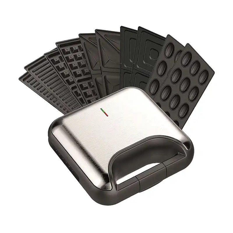 Çok fonksiyonlu 9 7 8 6 5 4 3 In 1 Ayrılabilir Elektrik Mini Waffle Maker Kahvaltı Ekmeği