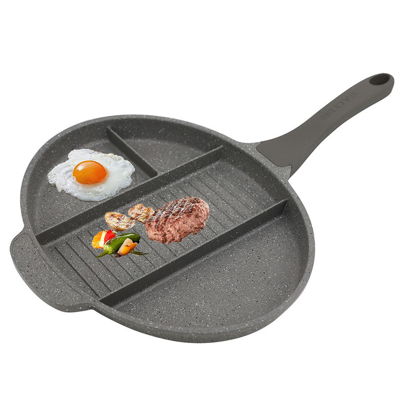 Küçük Mutfak Elektrikli Pres Grill 5 4 3 1 Bölünmüş Kızartma Tencere Grill