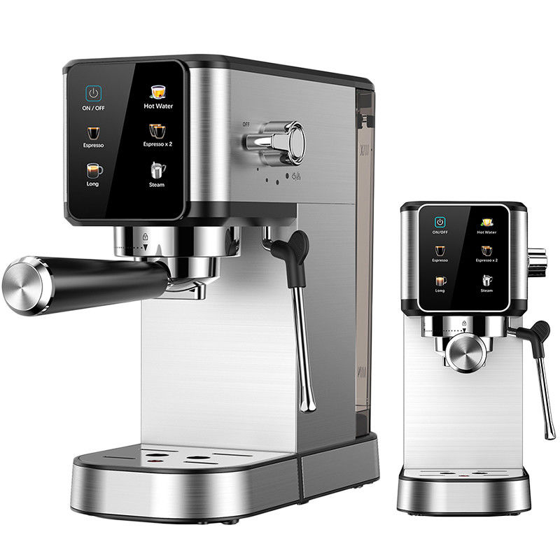 Otomatik Dijital Ev Termoblok Isıtma Ekspresso Kahve Makinesi Buhar Taşınabilir Akıllı İtalyan Espresso Kahve Makinesi