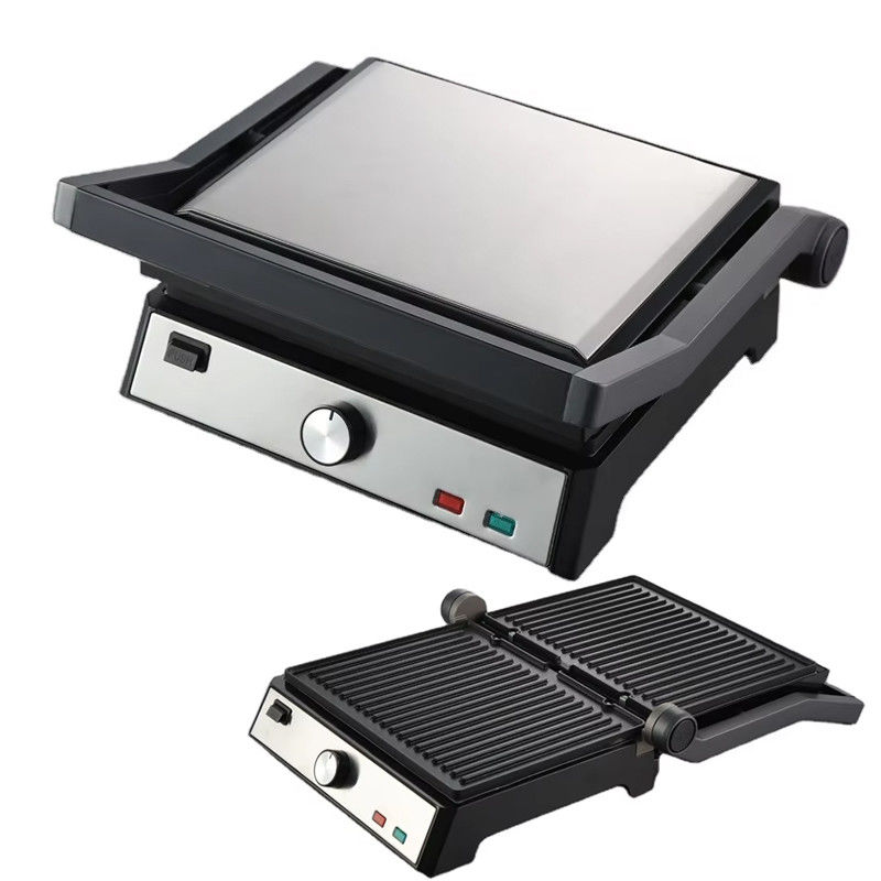 Elektrikli İletişim Bbq Dumansız ızgara Ev yemek makinesi Ayrılıklı 4/6 dilim Panini yapımcısı