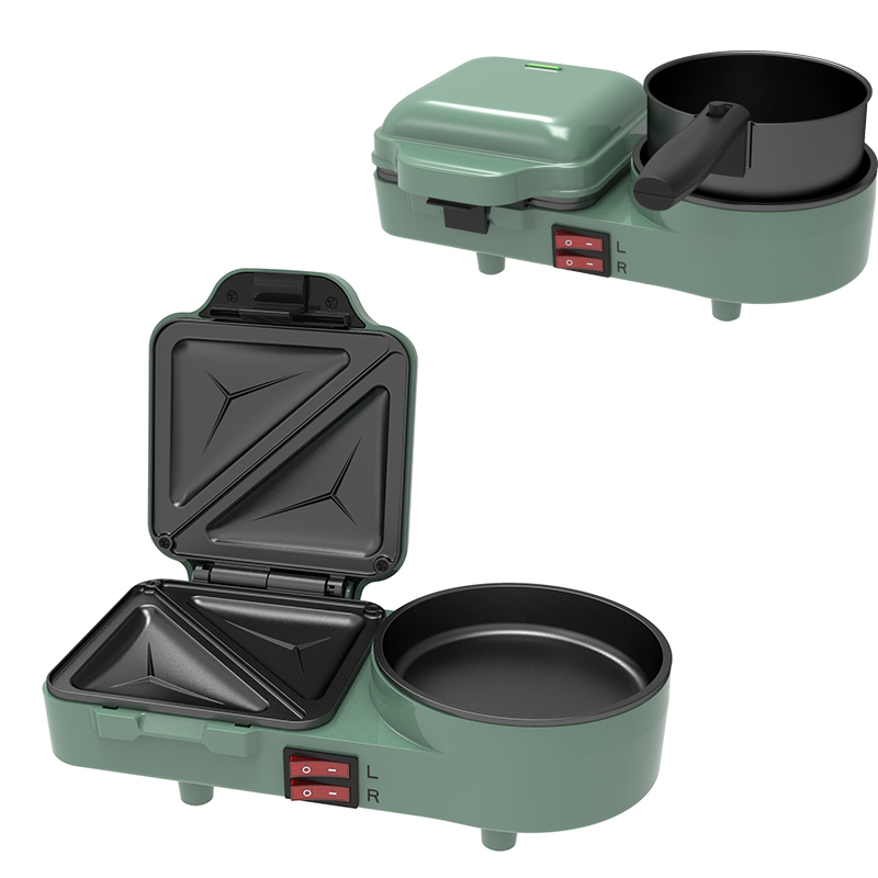 ANBOLIFE 1500W Dumansız Elektrikli Raklet Izgara, Yapışmaz Plakalarla