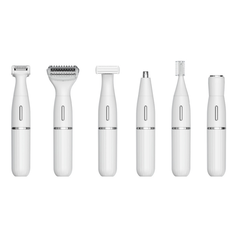 6'da 1 çok fonksiyonel elektrikli tıraş makinesi ve 1 yıllık garanti ve şarj edilebilir USB gücü ile burun tıraş makinesi