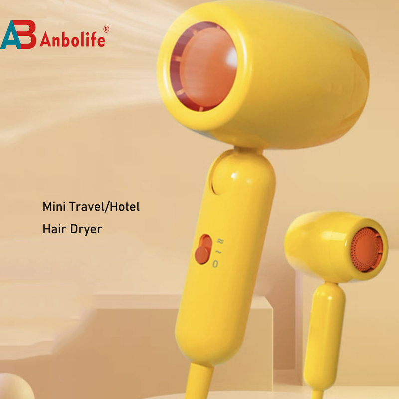 600W 220-240V saç kurutma makinesi, hızlı kurutma için 2 hız ayarları ve iyon fonksiyonu ile